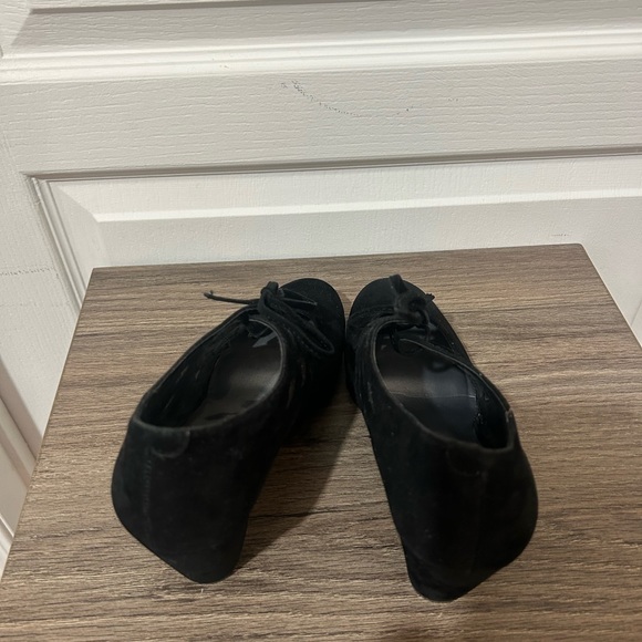 APOSTROPHE PORTIA SUEDE BLACK WEDGE BOOTIE IN SIZE 8m - Picture 5 of 10